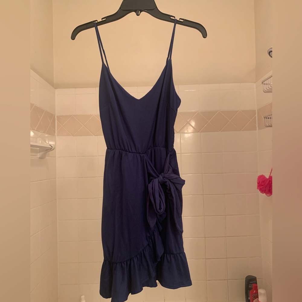 Altar’d State Navy Wrap Dress Size S